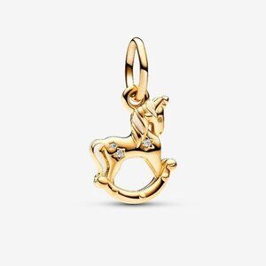 Pandora Rocking Unicorn Dangle Charm|Two-tone